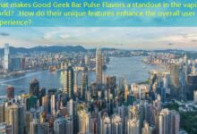 What makes Good Geek Bar Pulse Flavors a standout in the vaping world? How do their unique features enhance the overall user experience?-vape