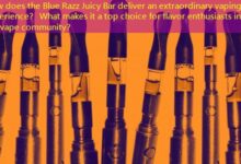How does the Blue Razz Juicy Bar deliver an extraordinary vaping experience? What makes it a top choice for flavor enthusiasts in the vape community?-vape